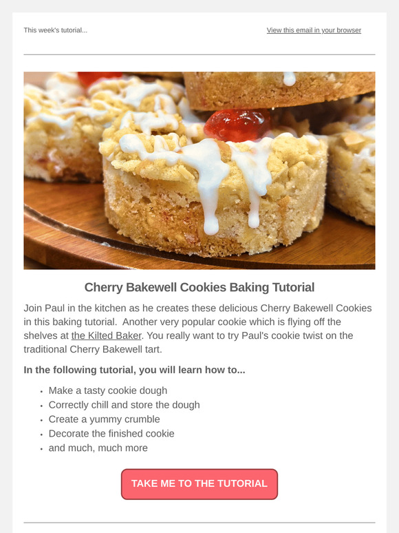 Get Baking with Paul: Cherry Bakewell Cookies Tutorial