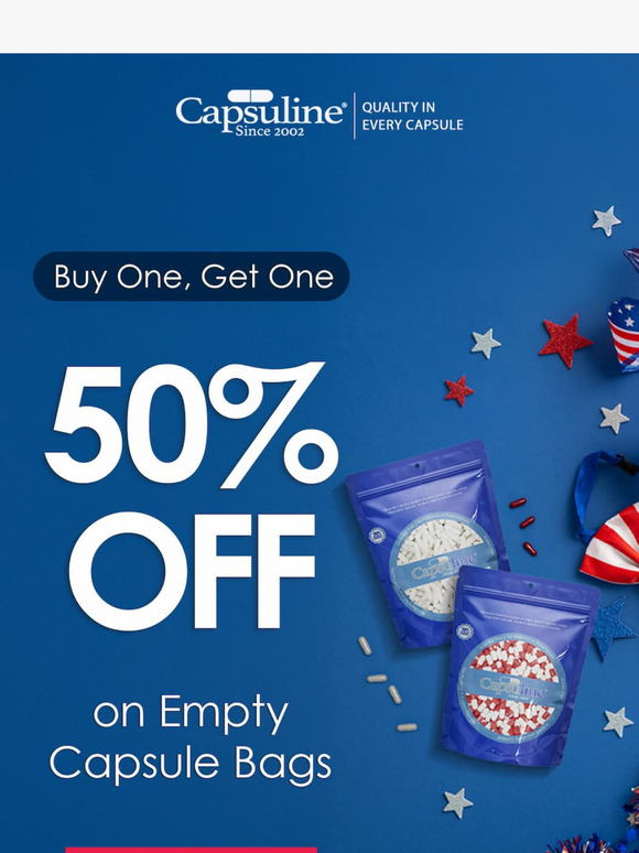 Memorial Deal: 2nd Bag at 50% Off