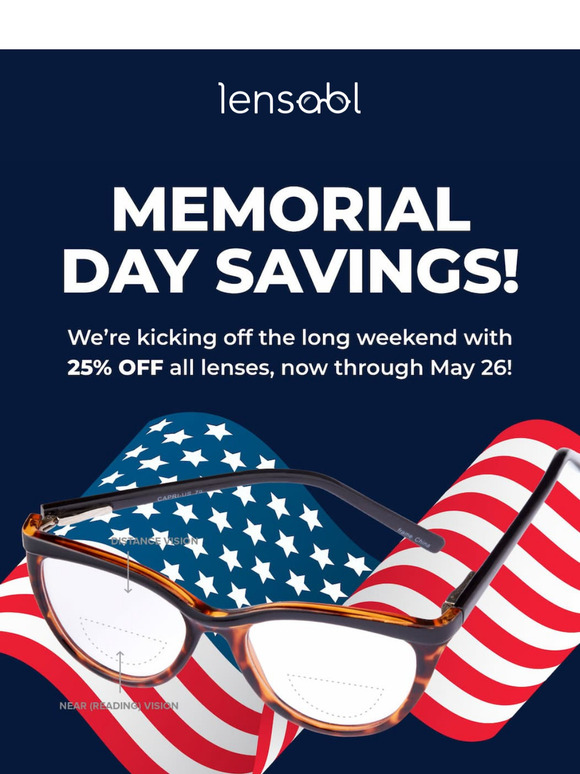 Save 25% for Memorial Day 🇺🇸