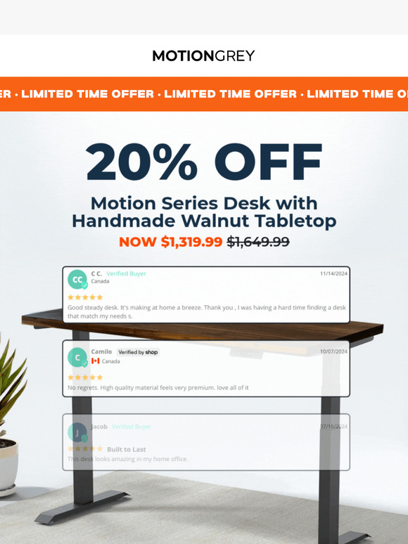 🚨 Standing Desks 20% Off 🚨