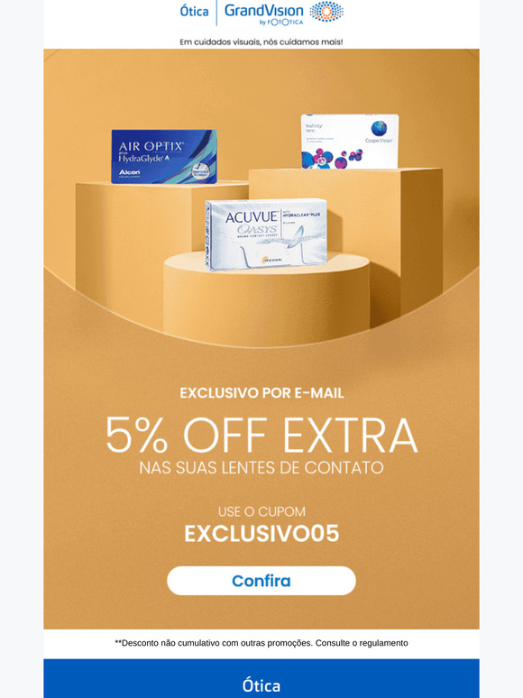 Cupom exclusivo pra você!