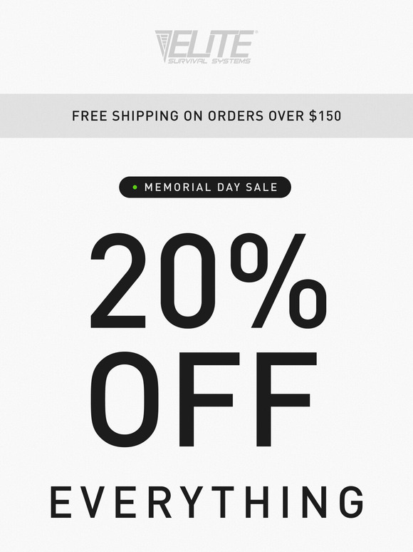 MEMORIAL DAY SALE LIVE!