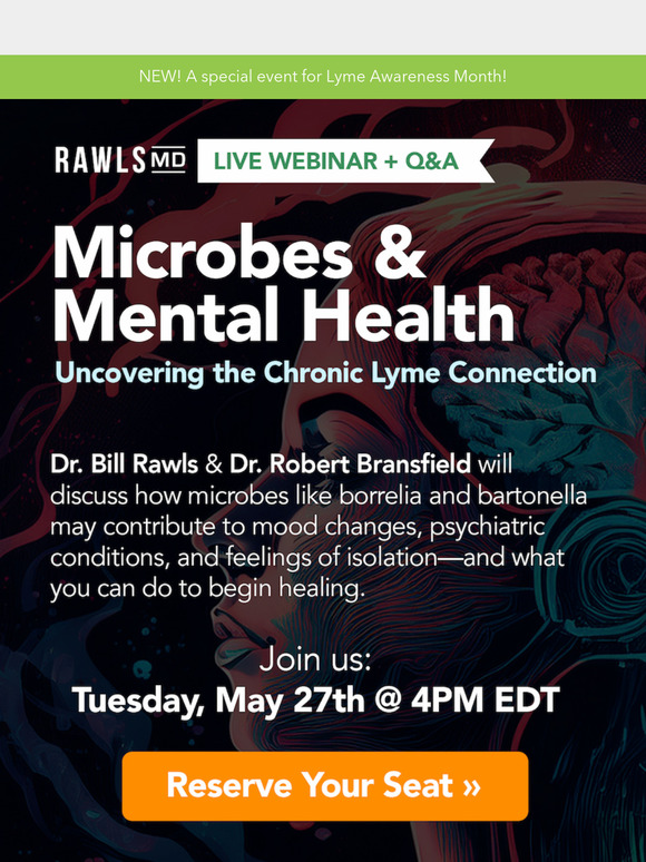 [REGISTER] Lyme Webinar: Microbes & Mental Health