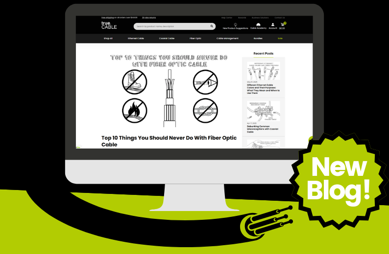 New Blog: Top 10 Things You Should Never Do With Fiber Optic Cable: Photo