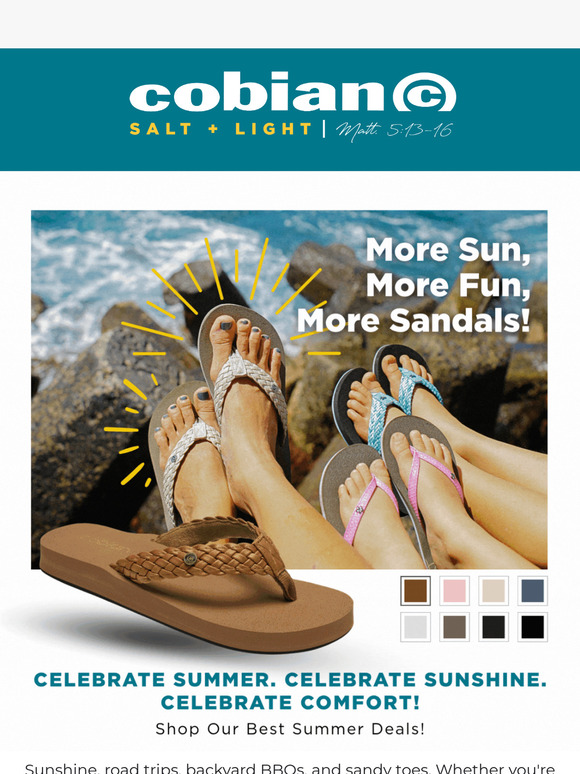 More Fun 🏄‍♀️, More Sun ☀️, MORE SANDALS! 🙌