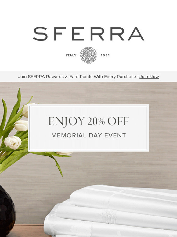 Memorial Day Event | 20% OFF