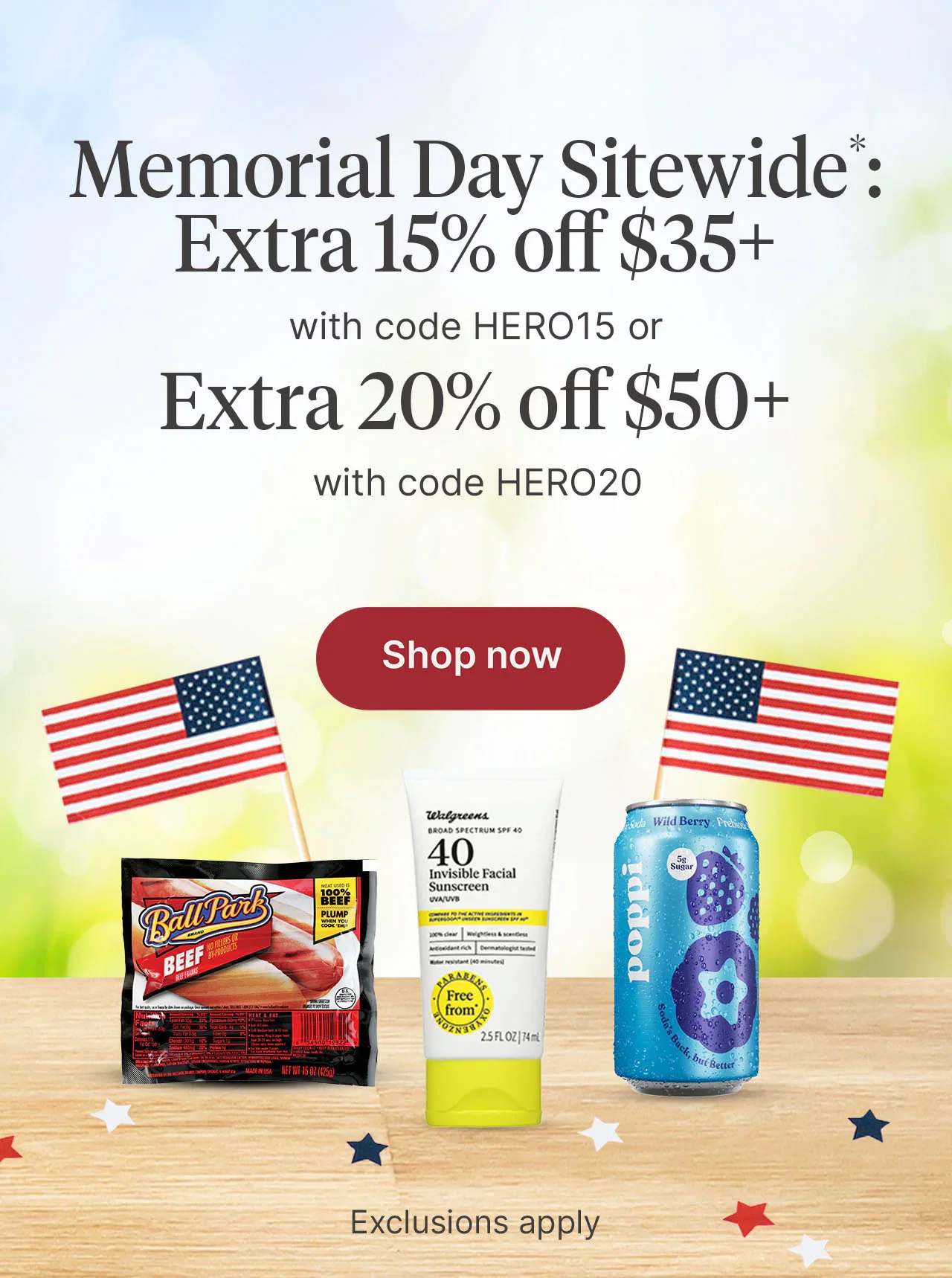 Memorial Day Sitewide