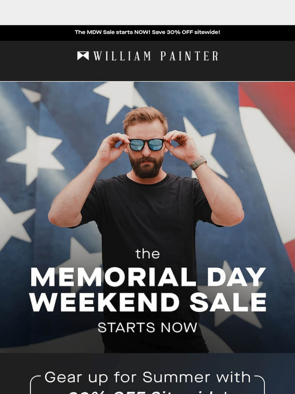 Smell that? Freedom, charcoal, and sitewide savings... 🕶️