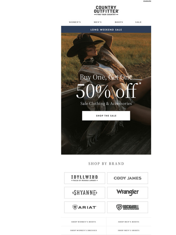 The Long Weekend Sale