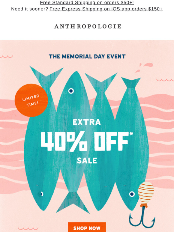 Get summer-ready w/ EXTRA 40% Off Sale