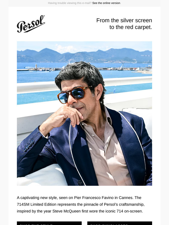 714SM Limited Edition: as seen on Pier Francesco Favino in Cannes
