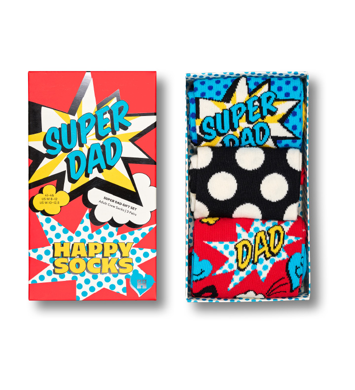 3-Pack Super Dad Socks Gift Set