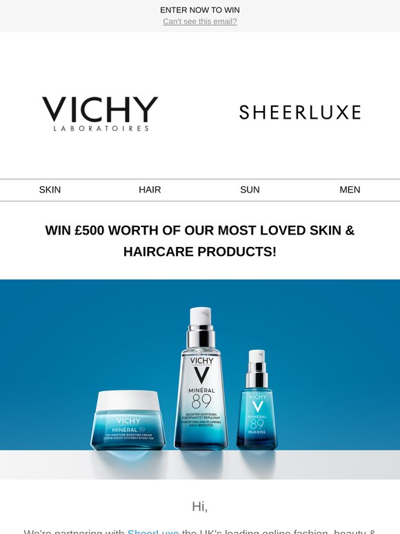 Your chance to win a year’s supply of Minéral 89 Serum and more!