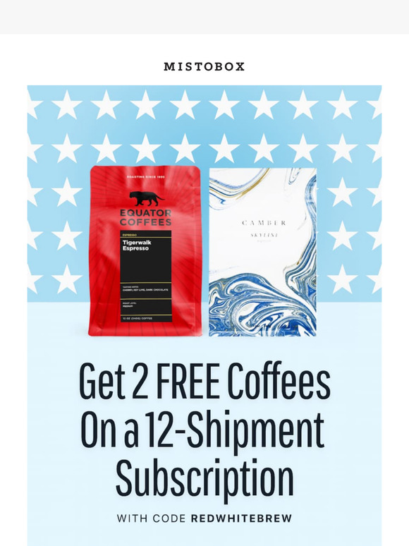 Memorial Day Deals: 2 FREE Coffees ☕🇺🇸