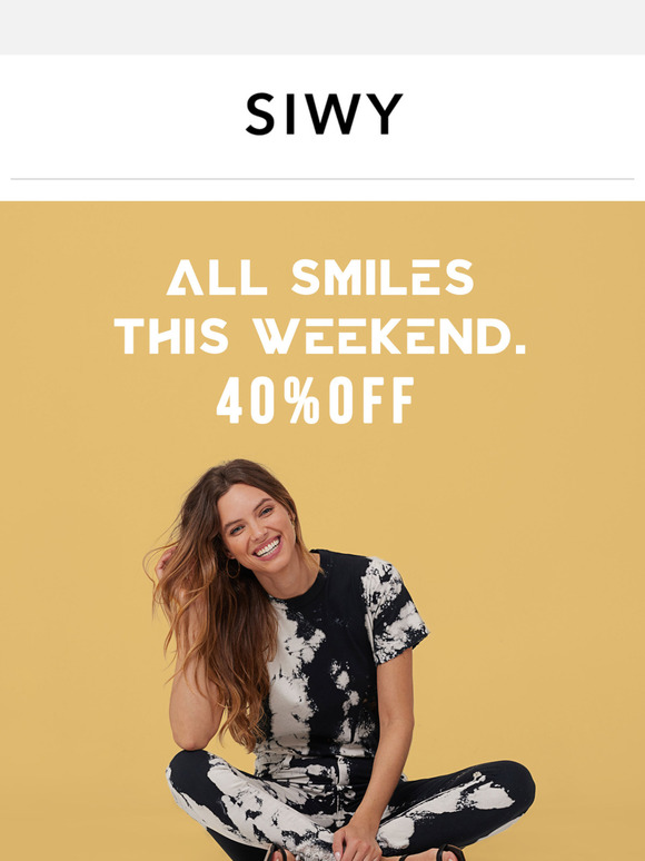 Kick Off the Long Weekend with 40% Off Your Favorites