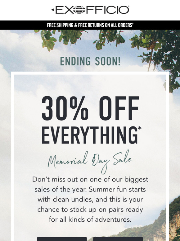 30% Off Every Last Pair of Underwear: Ends soon!