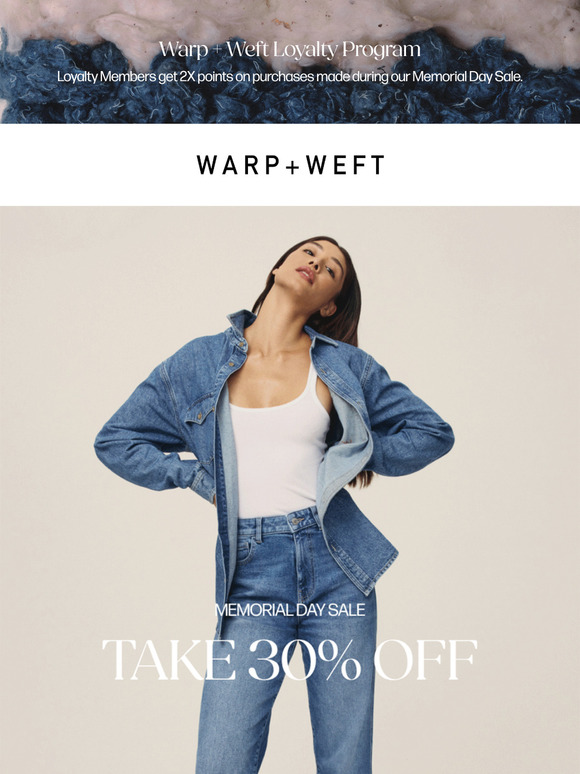 30% Off Sculpting Denim, Jet Set  + More