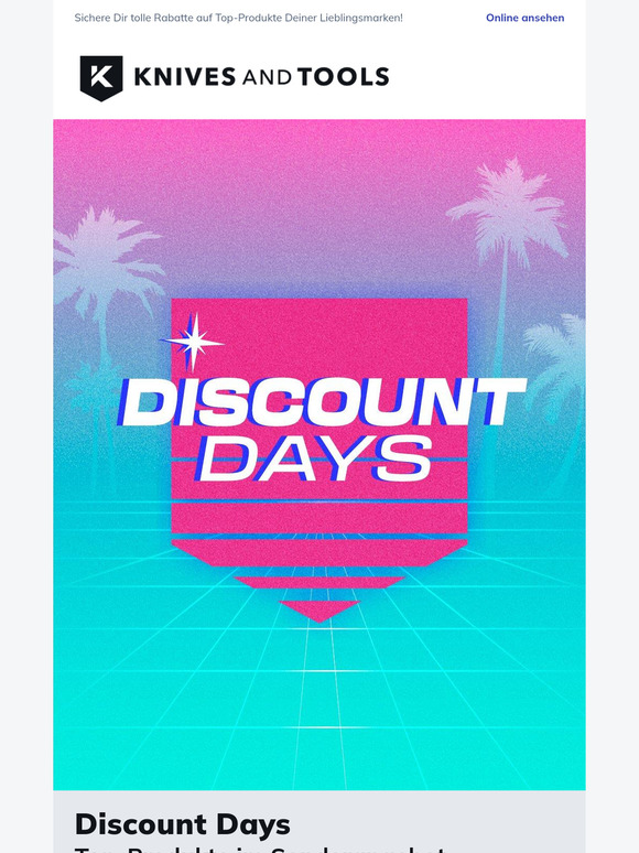 Discount Days: Top-Produkte im Sonderangebot!