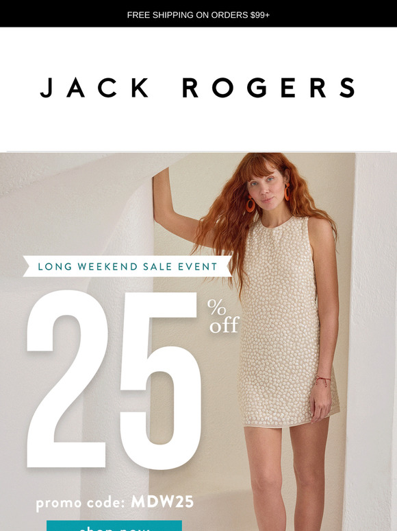 The Long Weekend Sale: 25% Off With Code MDW25 🎉