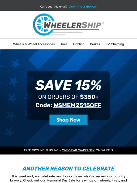 Salute to Memorial Day Savings 🗽