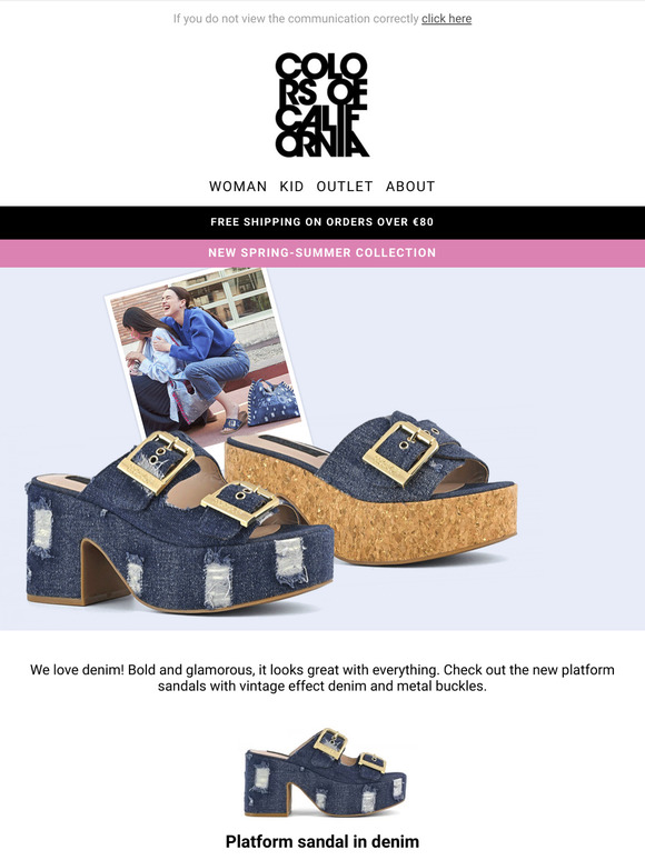 Denim lover 🩵 Check out the sandals