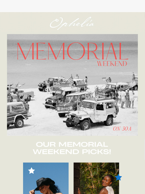 MEMORIAL ON 30A.. dress the part!!