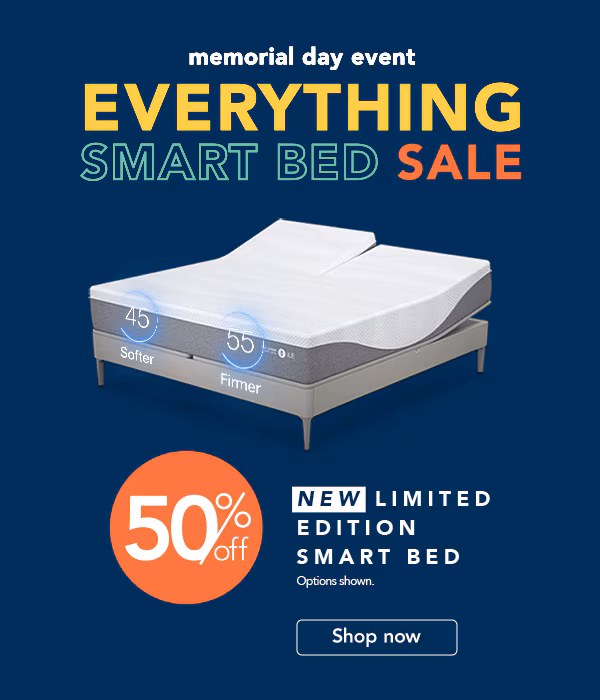 50% off limited edition smart bed | shop now