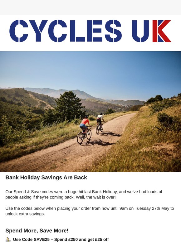 Bank Holiday Discounts – Don’t Miss Out!