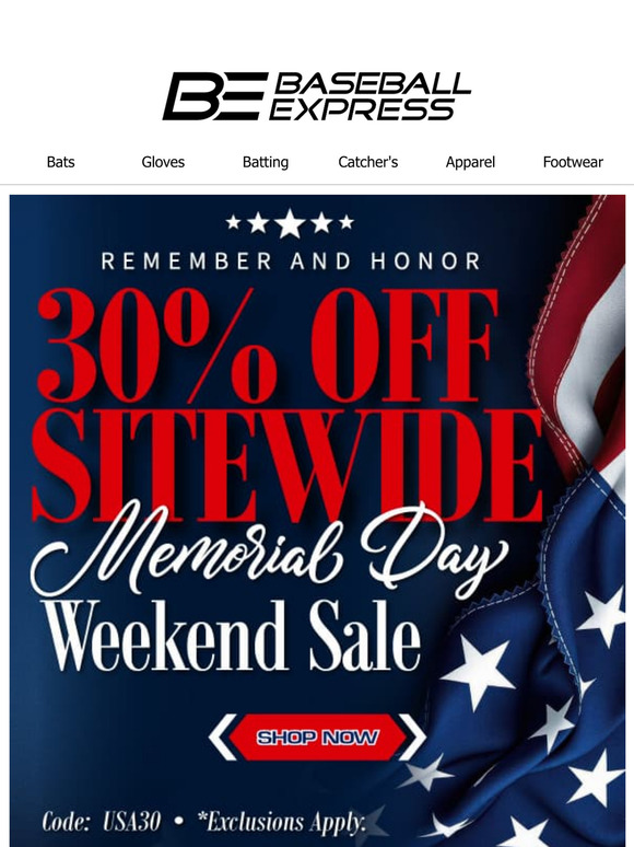Grill, Chill & Save 30% This Weekend! 🍔 🇺🇸