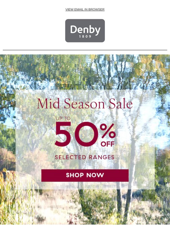 Mid Season Sale | Up to 50% off