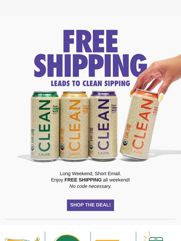 Boost Your Long Weekend with CLEAN Energy!