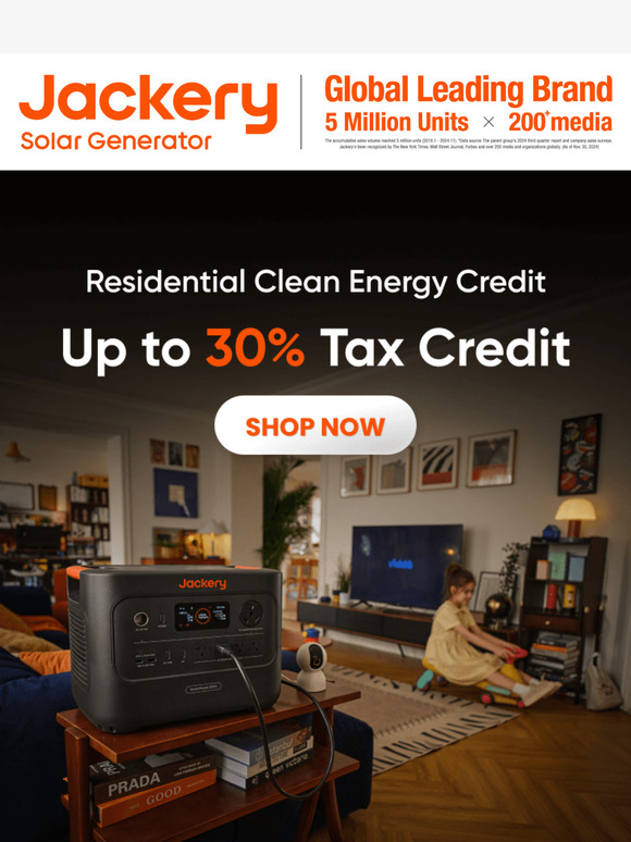 💡Save BIG with Jackery Solar Generators & the 30% Tax Credit!