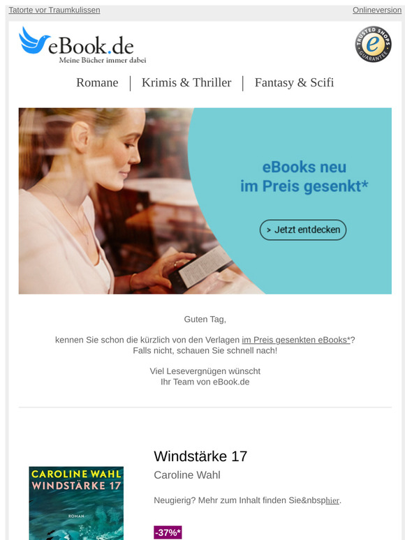 Achtung: eBooks neu im Preis gesenkt - jetzt zugreifen!