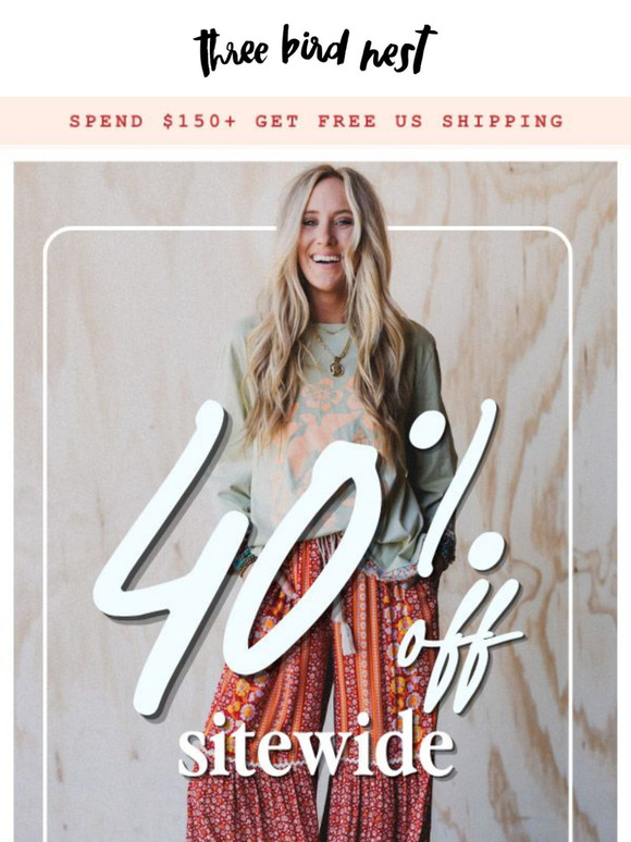 40% Off Everything 👏