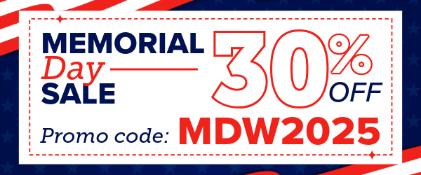Memorial Day Sale: Save 30% off with code: MDW2025