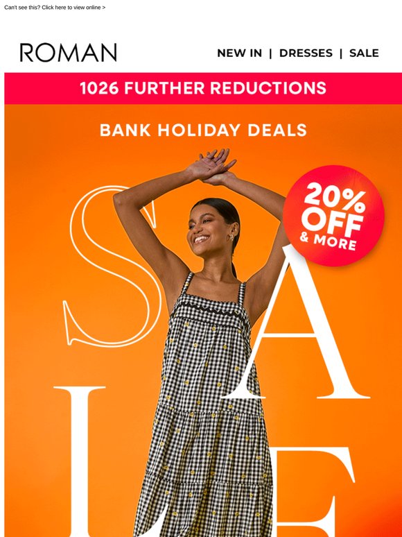 Roman Originals Email Newsletters Shop Sales, Discounts, and Coupon Codes