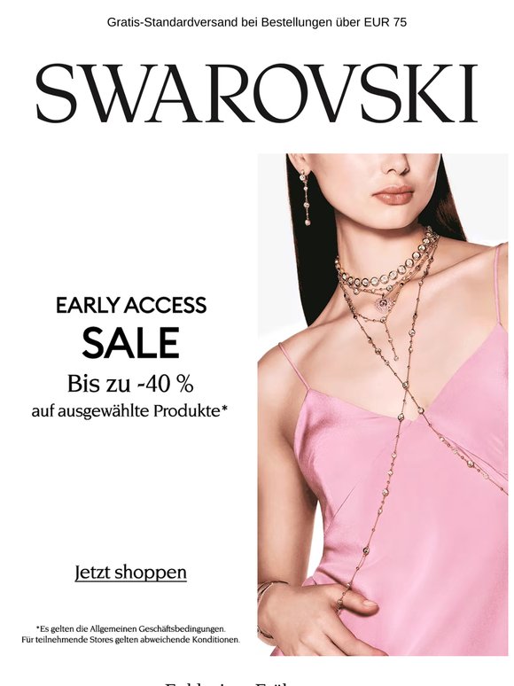Ihr Early Access: bis zu -40 % auf ausgewählte Produkte*