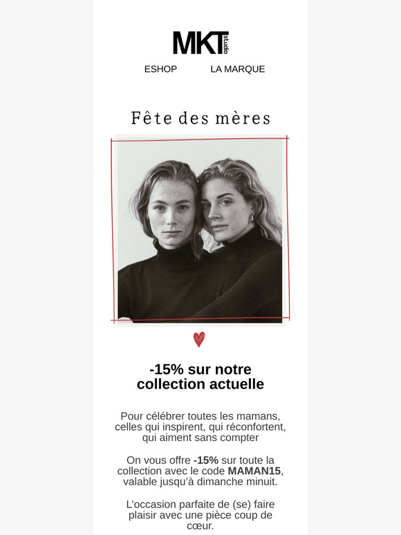 Fête des mères : -15% sur la collection !