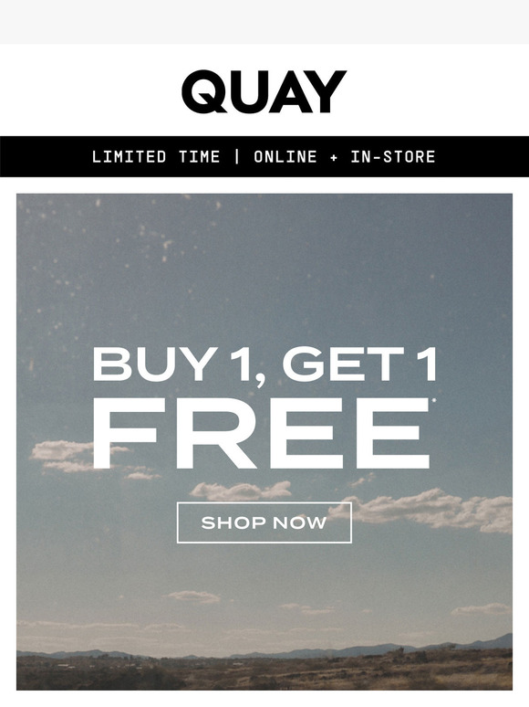 BUY ONE, GET ONE FREE