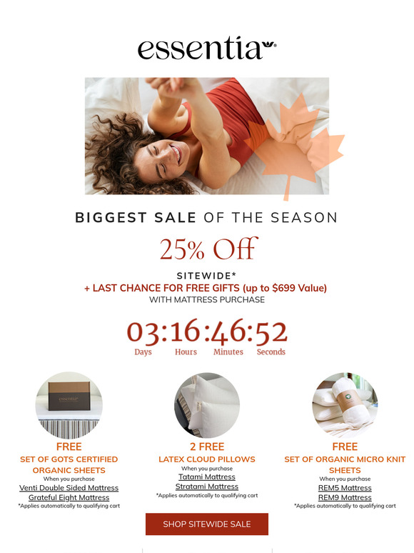 Final Weekend for BIG Savings: Get 25% + FREE Gifts (Up to $699 Value)🔥