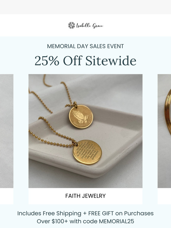 REMINDER—25% Off Memorial Day Sale Is Happening Now ⭐️
