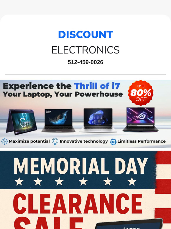 🚨 Massive i7 Laptops Clearance - Up to 80% Off!
