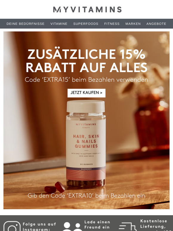 Ihre Favoriten – Jetzt mit EXTRA 15 % Rabatt 💌