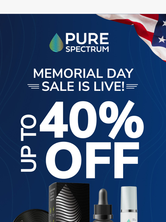 Spend More, Save More - Memorial Day Sale Is On!