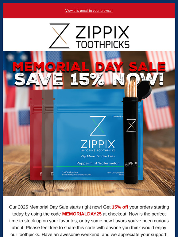 🇺🇸 Zippix Memorial Day Sale Starts Now!