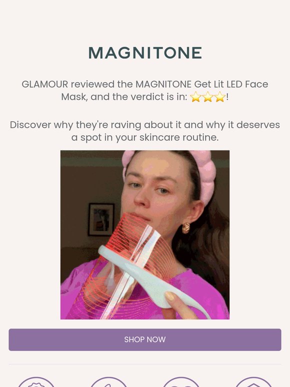 The LED Mask Rated ⭐⭐⭐ by GLAMOUR