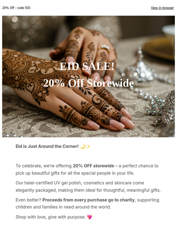 , It's our Eid Sale!🌙 20% Off Storewide💚