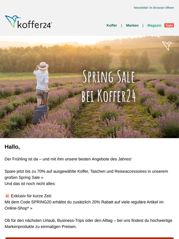 🌼 Jetzt 20% sparen mit dem Code „spring20“ 💐