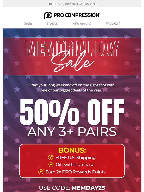 50% Off Memorial Day Sale 😍