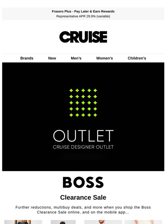 Boss Clearance Sale Starts Now